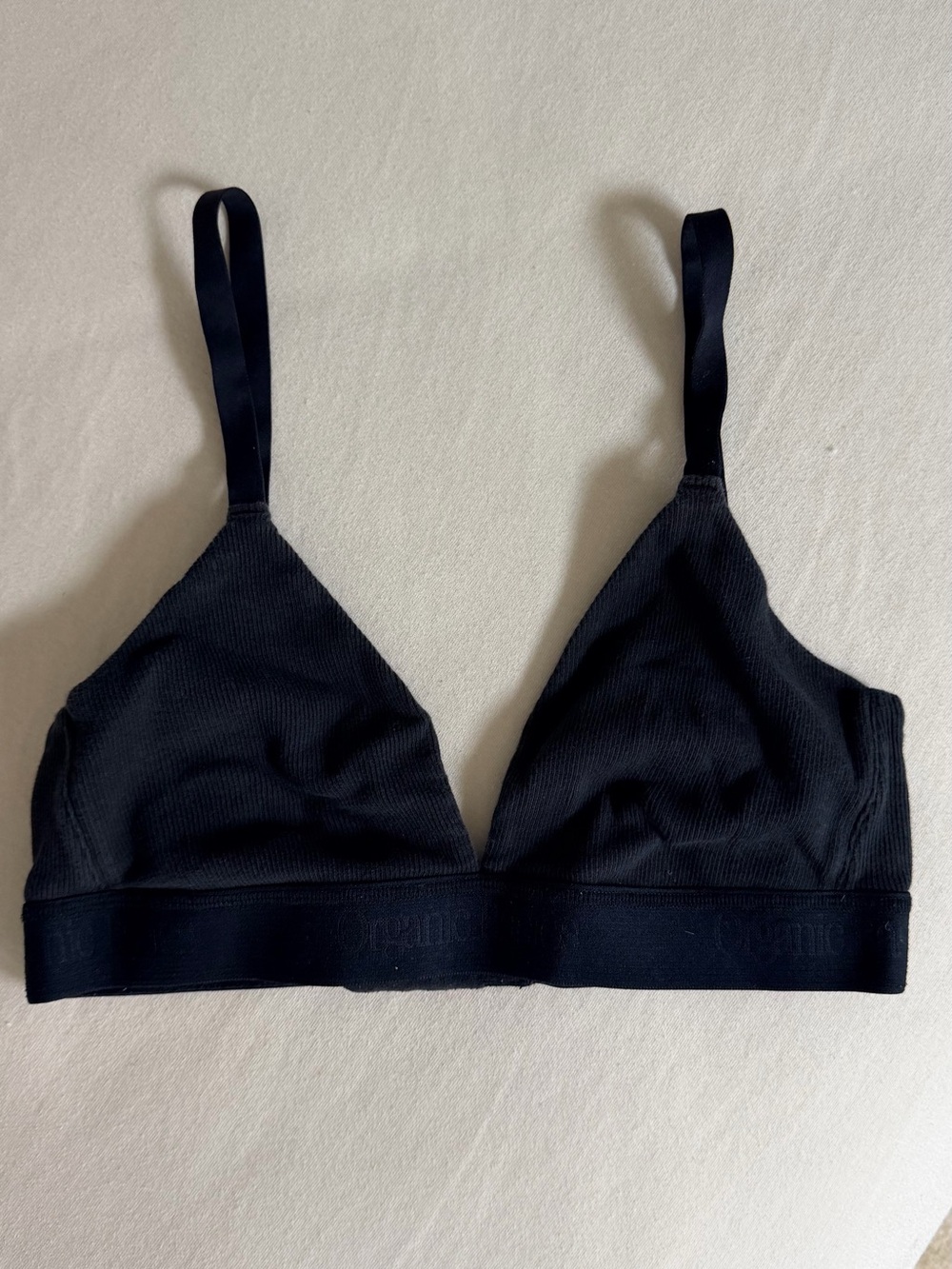 Organic Basics Cotton
Core Rib Triangle Bralette - Picture 2 of 4